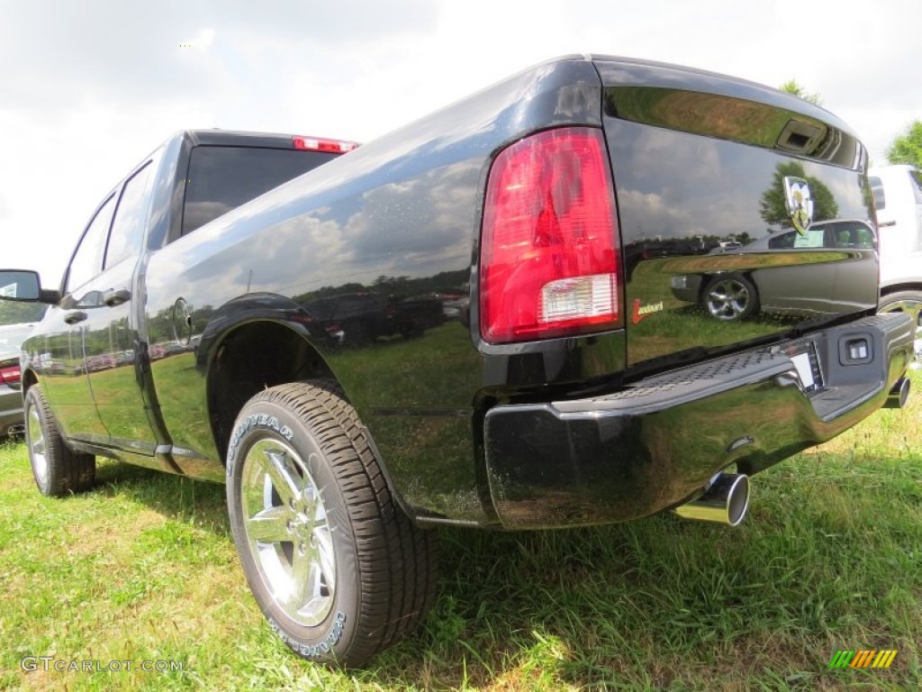 2014 1500 Express Quad Cab - Black / Black/Diesel Gray photo #2