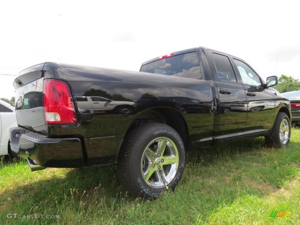 2014 1500 Express Quad Cab - Black / Black/Diesel Gray photo #3