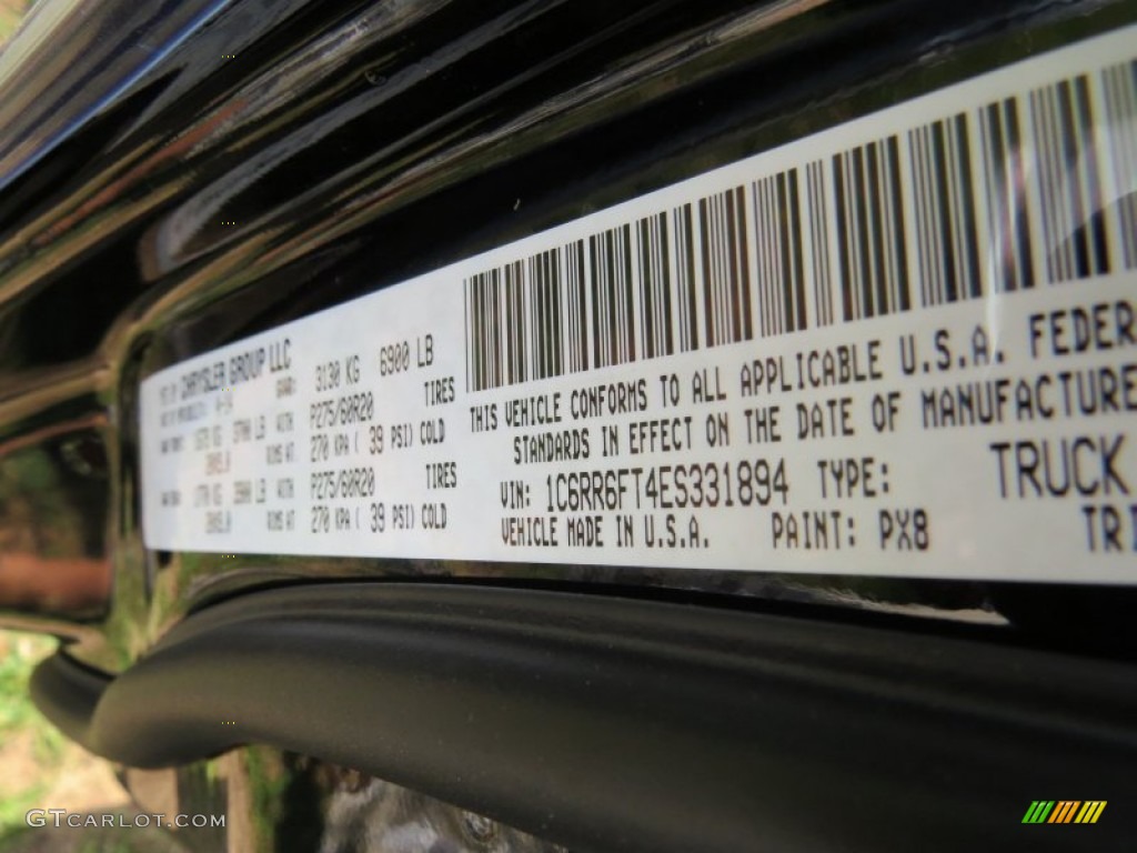 2014 1500 Express Quad Cab - Black / Black/Diesel Gray photo #9