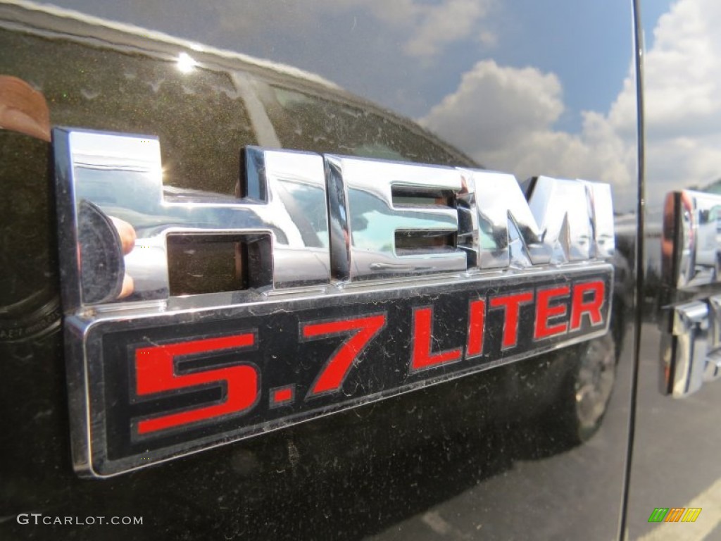 2014 1500 SLT Quad Cab - Black Gold Pearl Coat / Black/Diesel Gray photo #6
