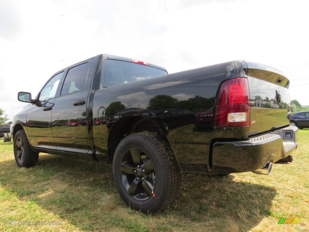 2014 1500 Express Crew Cab 4x4 - Black / Black/Diesel Gray photo #2