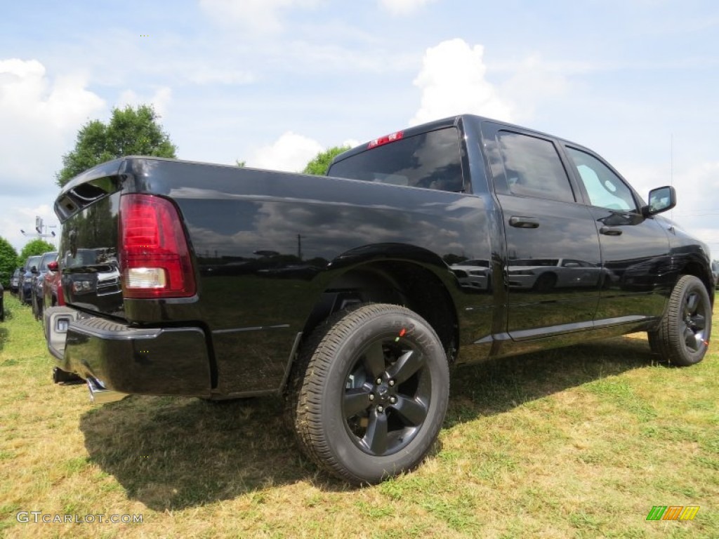 2014 1500 Express Crew Cab 4x4 - Black / Black/Diesel Gray photo #3