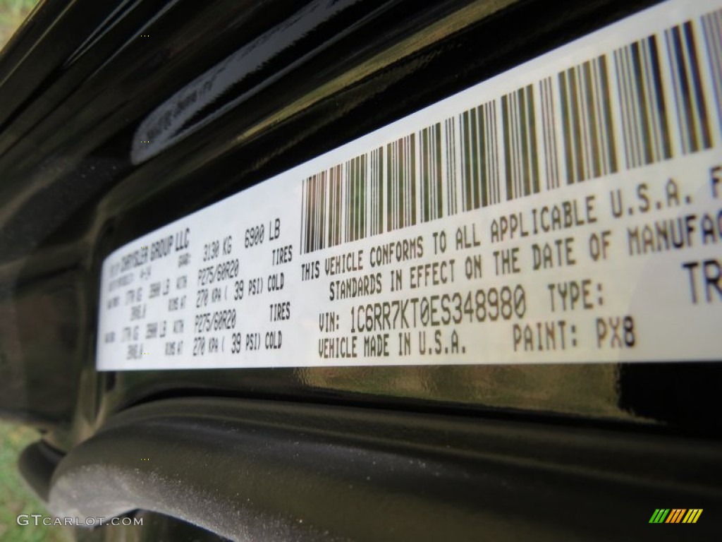 2014 1500 Express Crew Cab 4x4 - Black / Black/Diesel Gray photo #9