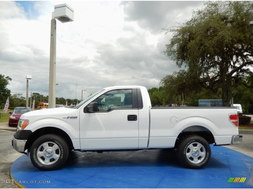 2014 F150 XL Regular Cab - Oxford White / Steel Grey photo #2