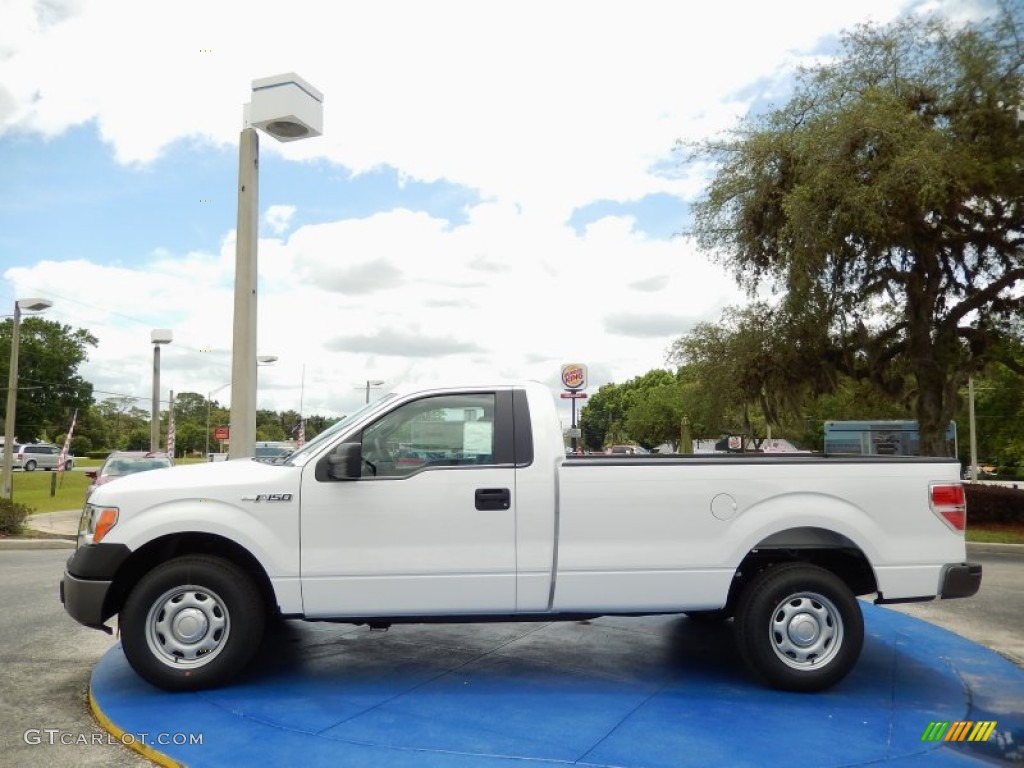 2014 F150 XL Regular Cab - Oxford White / Steel Grey photo #2