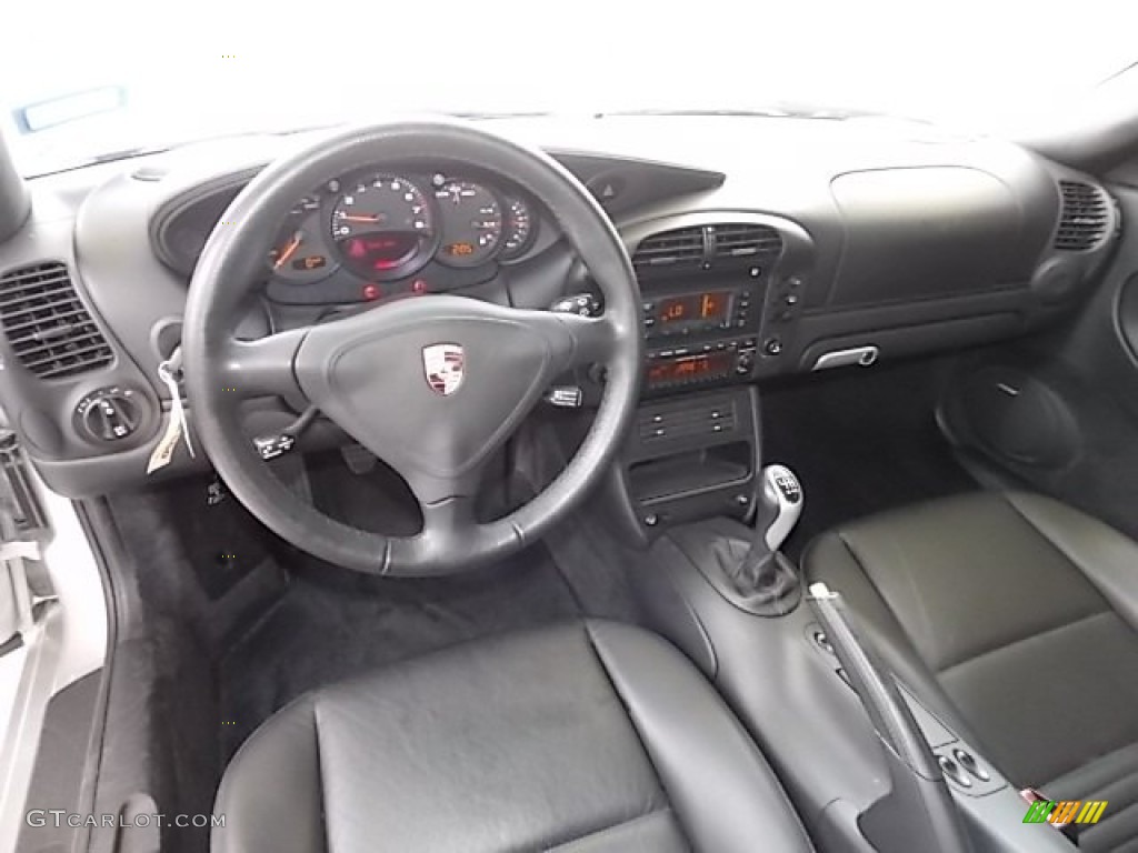 Black Interior 2003 Porsche 911 Turbo Coupe Photo #94158201