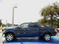 2014 Blue Jeans Ford F150 Lariat SuperCrew  photo #2