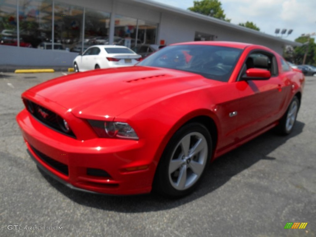 2014 Mustang GT Premium Coupe - Race Red / Charcoal Black photo #3