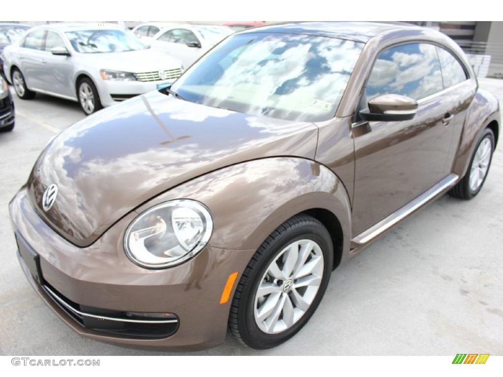 2014 Beetle TDI - Toffee Brown Metallic / Beige photo #3