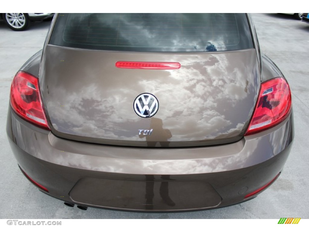 2014 Beetle TDI - Toffee Brown Metallic / Beige photo #8