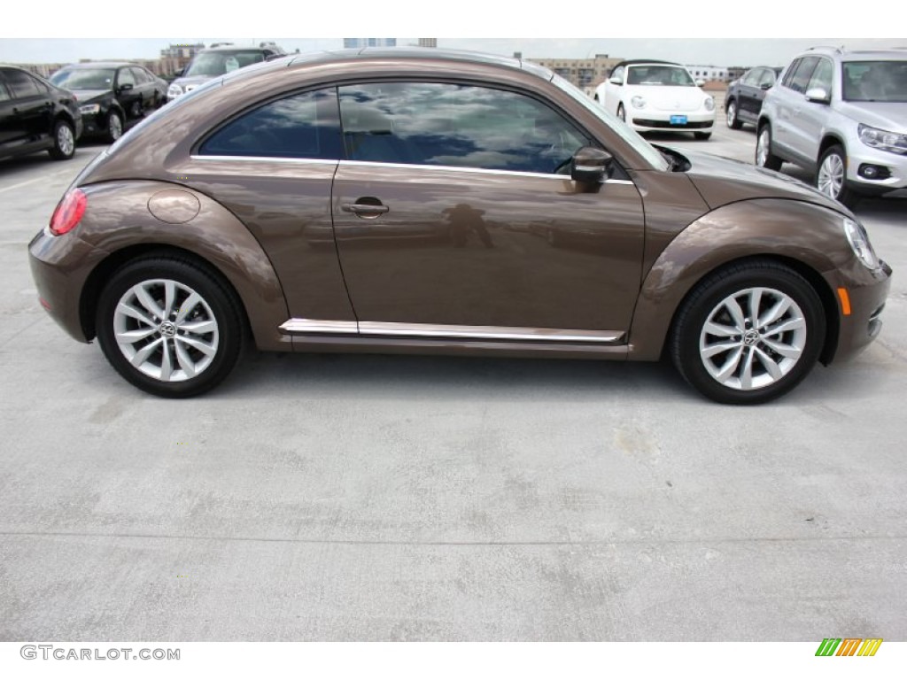 2014 Beetle TDI - Toffee Brown Metallic / Beige photo #12