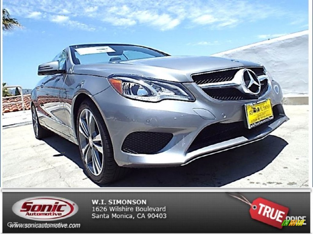 2014 E 350 Cabriolet - Paladium Silver Metallic / Black photo #1