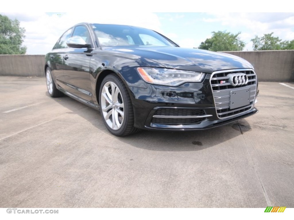 2014 S6 Prestige quattro Sedan - Phantom Black Pearl / Black Valcona w/Sport Stitched Diamond photo #1