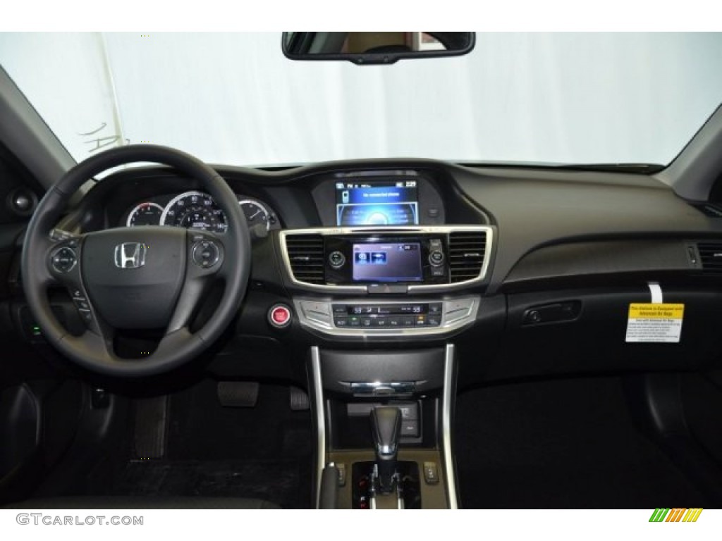 2014 Accord EX-L V6 Sedan - Crystal Black Pearl / Black photo #15