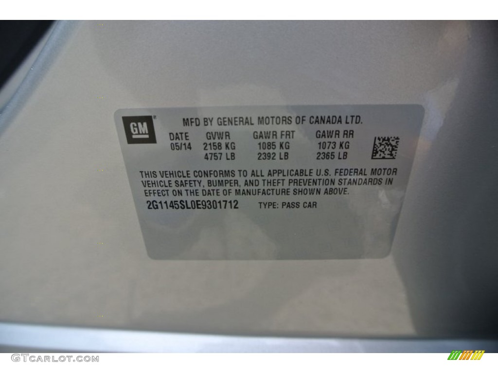 2014 Impala LTZ - Silver Ice Metallic / Jet Black photo #7