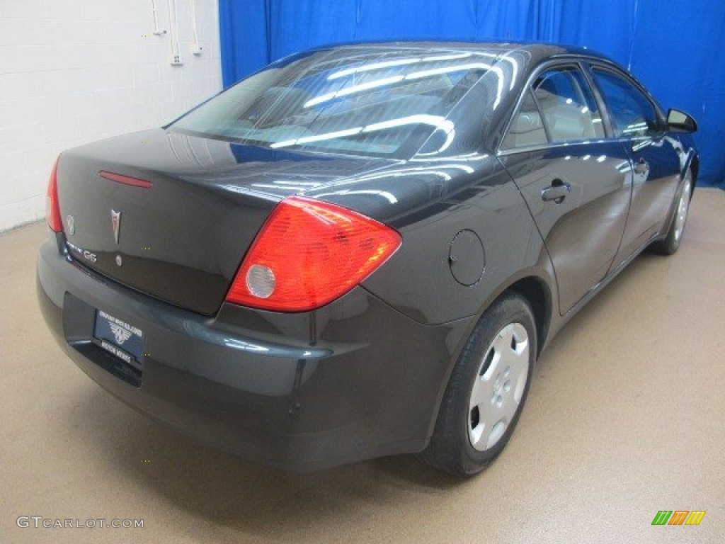 2008 G6 Value Leader Sedan - Carbon Black Metallic / Ebony Black photo #8