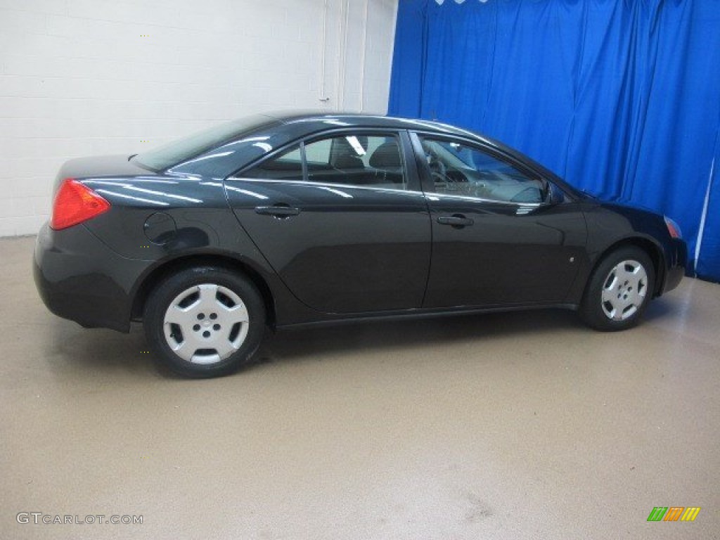 2008 G6 Value Leader Sedan - Carbon Black Metallic / Ebony Black photo #9