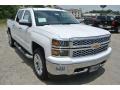 2014 Summit White Chevrolet Silverado 1500 LTZ Crew Cab 4x4  photo #1