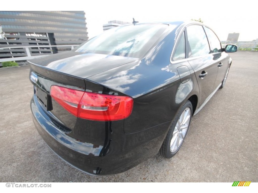 2014 A4 2.0T Sedan - Phantom Black Pearl / Titanium Grey photo #6