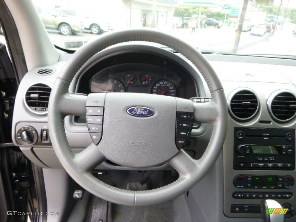2005 Ford Freestyle SEL AWD Shale Steering Wheel Photo #94168224