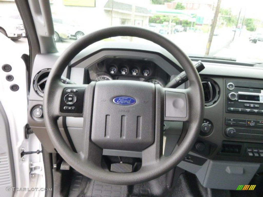 2015 Ford F250 Super Duty XL Super Cab 4x4 Steel Steering Wheel Photo #94169469