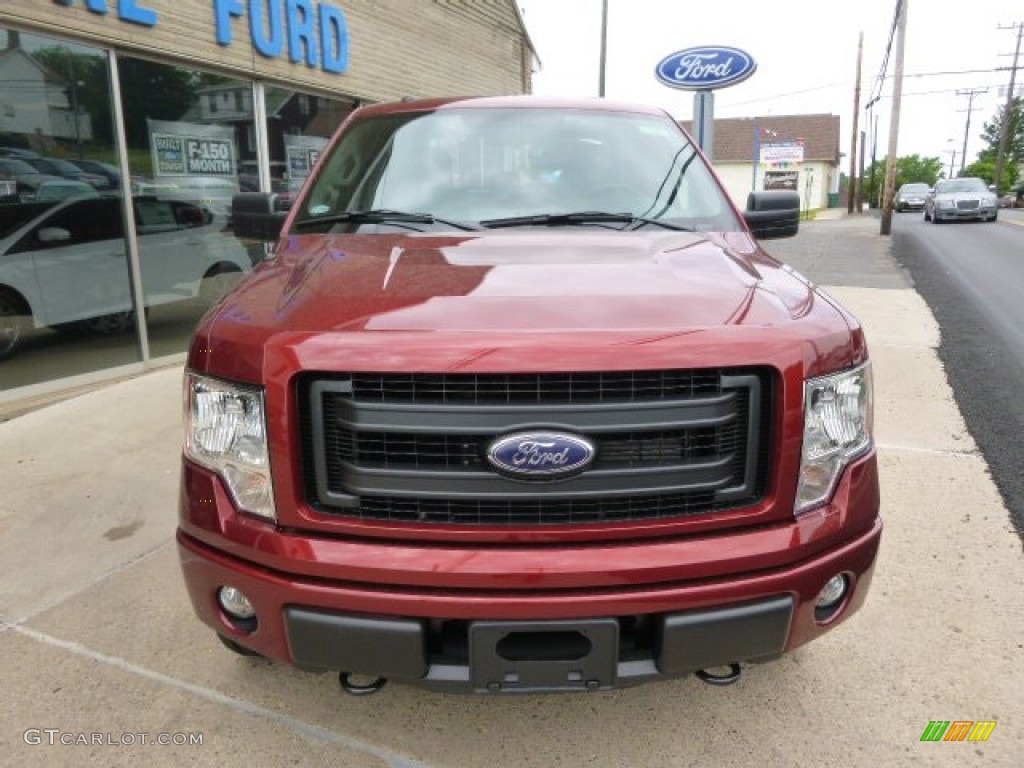 2014 F150 STX SuperCab 4x4 - Sunset / Steel Grey photo #2