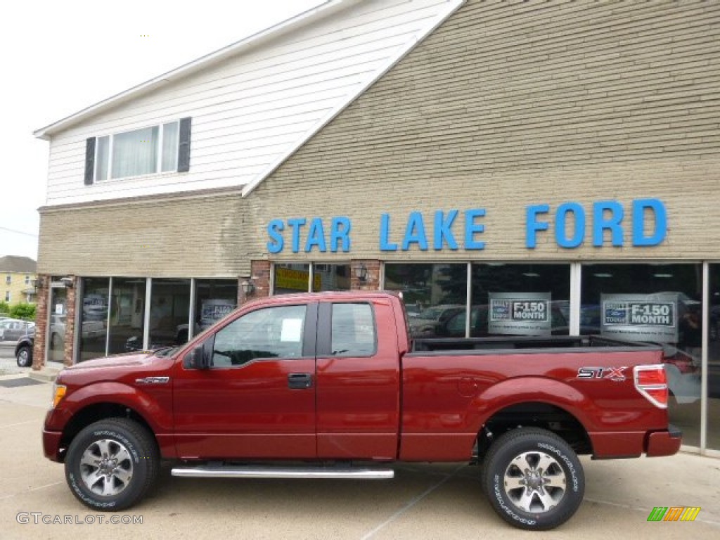 2014 F150 STX SuperCab 4x4 - Sunset / Steel Grey photo #7