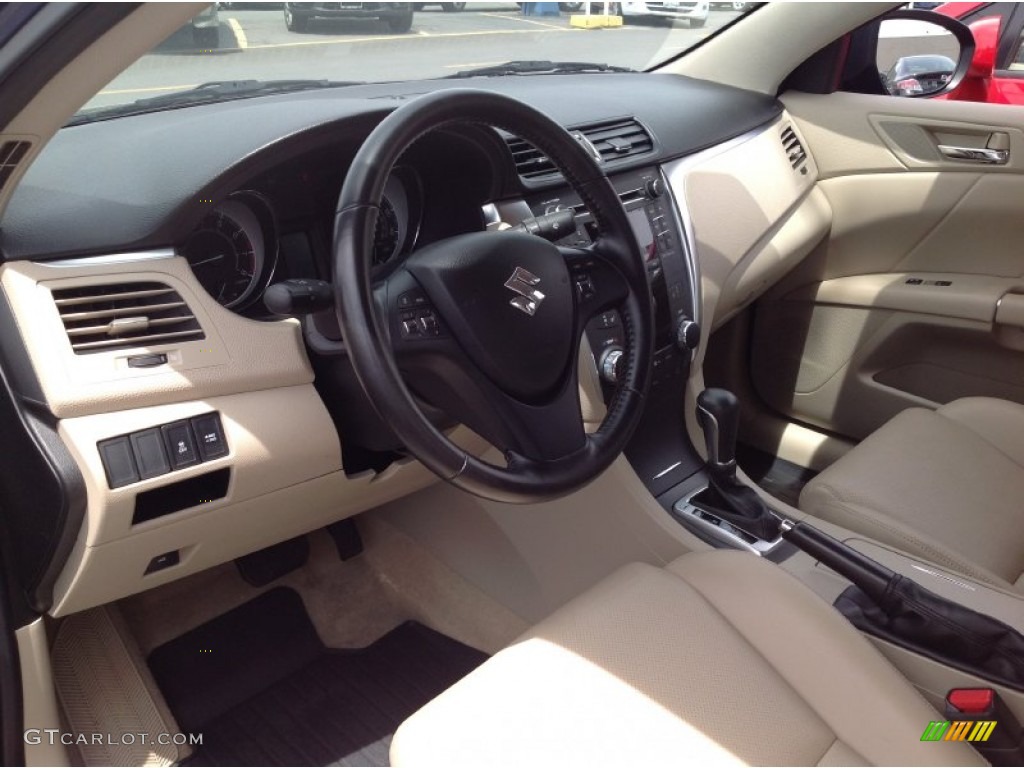 Beige Interior 2012 Suzuki Kizashi S Photo #94170474