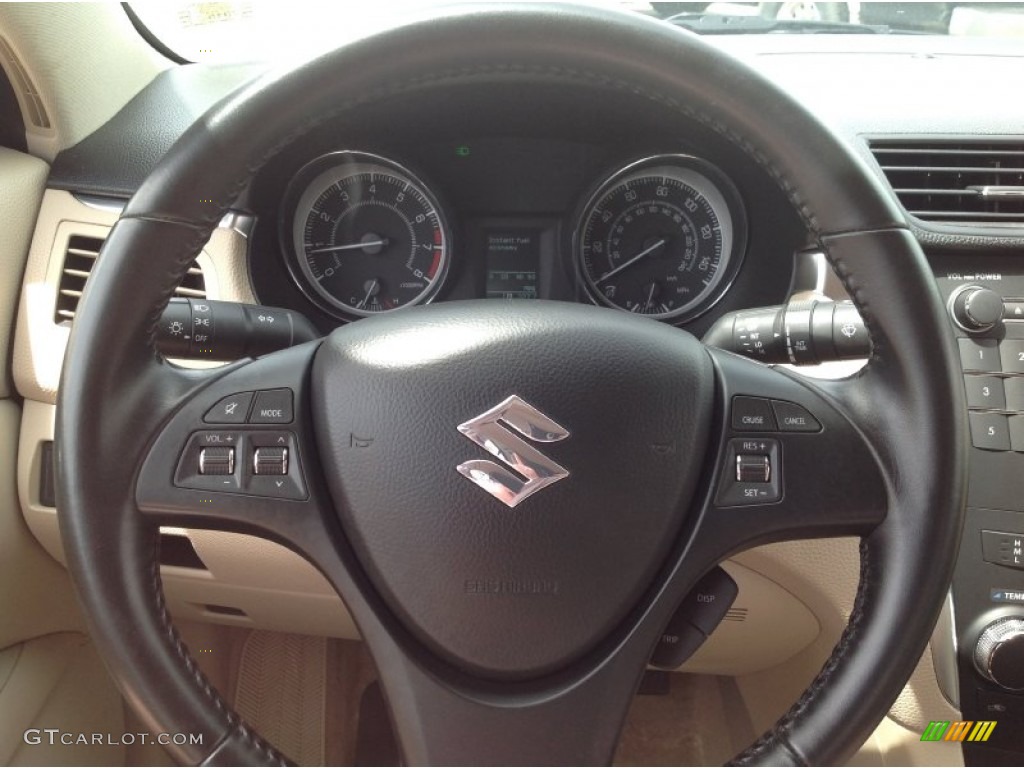 2012 Kizashi S - Deep Sea Blue Metallic / Beige photo #6