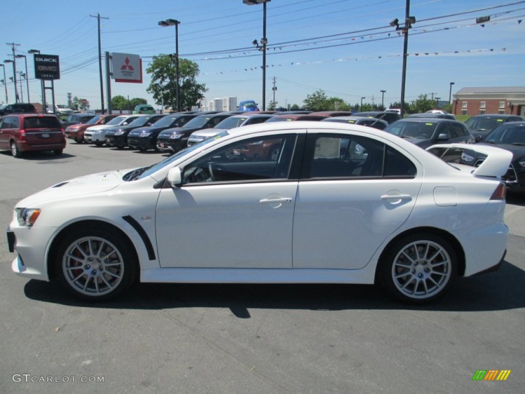 Wicked White 2014 Mitsubishi Lancer Evolution GSR Exterior Photo #94171917