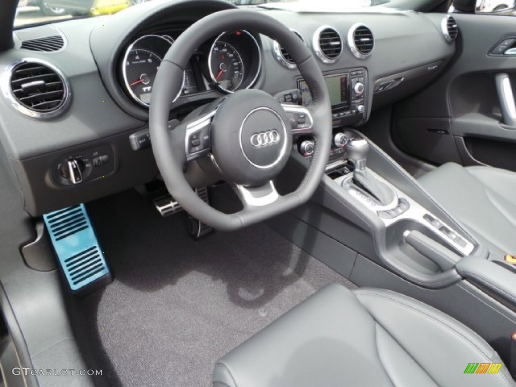 Black Interior 2015 Audi TT 2.0T quattro Roadster Photo #94175187