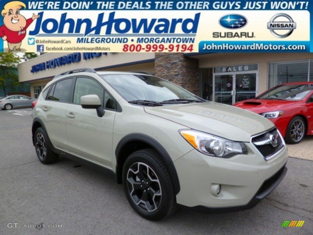 2014 XV Crosstrek 2.0i Premium - Desert Khaki / Black photo #1