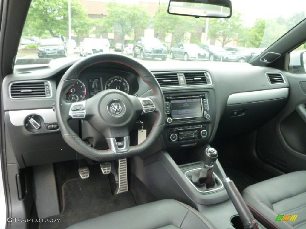2012 Jetta GLI Autobahn - Frost Silver Metallic / Titan Black photo #12