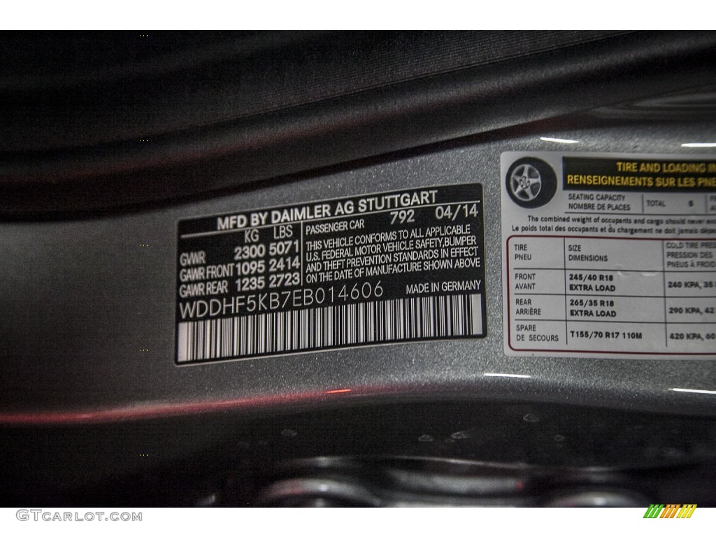 2014 E 350 Sport Sedan - Paladium Silver Metallic / Black photo #7