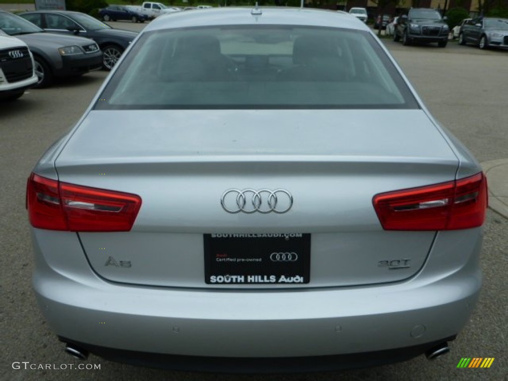 2014 A6 3.0T quattro Sedan - Ice Silver Metallic / Black photo #4