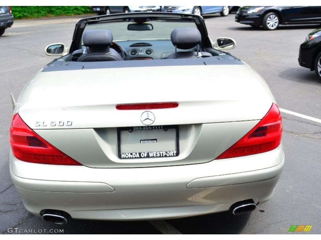 2003 SL 500 Roadster - Desert Silver Metallic / Charcoal photo #7