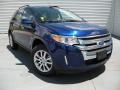 2014 Deep Impact Blue Ford Edge SEL  photo #1