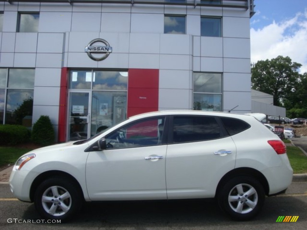 Phantom White 2010 Nissan Rogue S AWD 360 Value Package Exterior Photo #94185994