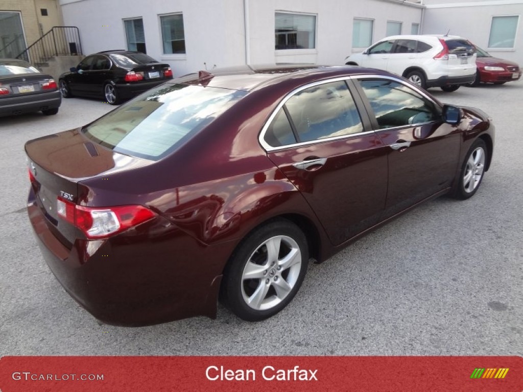 2009 TSX Sedan - Basque Red Pearl / Ebony photo #3