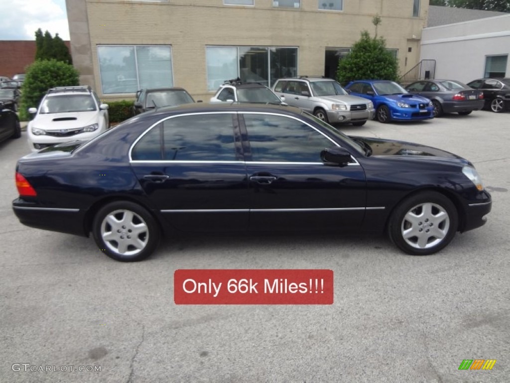 2002 LS 430 - Blue Onyx Pearl / Ivory photo #2