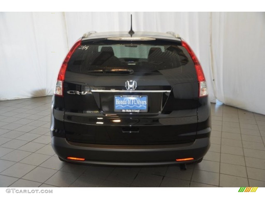 2014 CR-V EX-L - Crystal Black Pearl / Black photo #6
