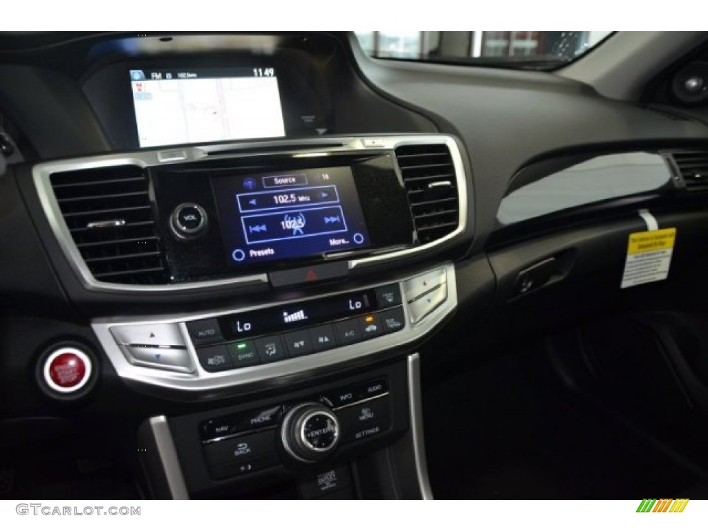 2014 Accord EX-L V6 Coupe - Still Night Pearl / Black photo #8