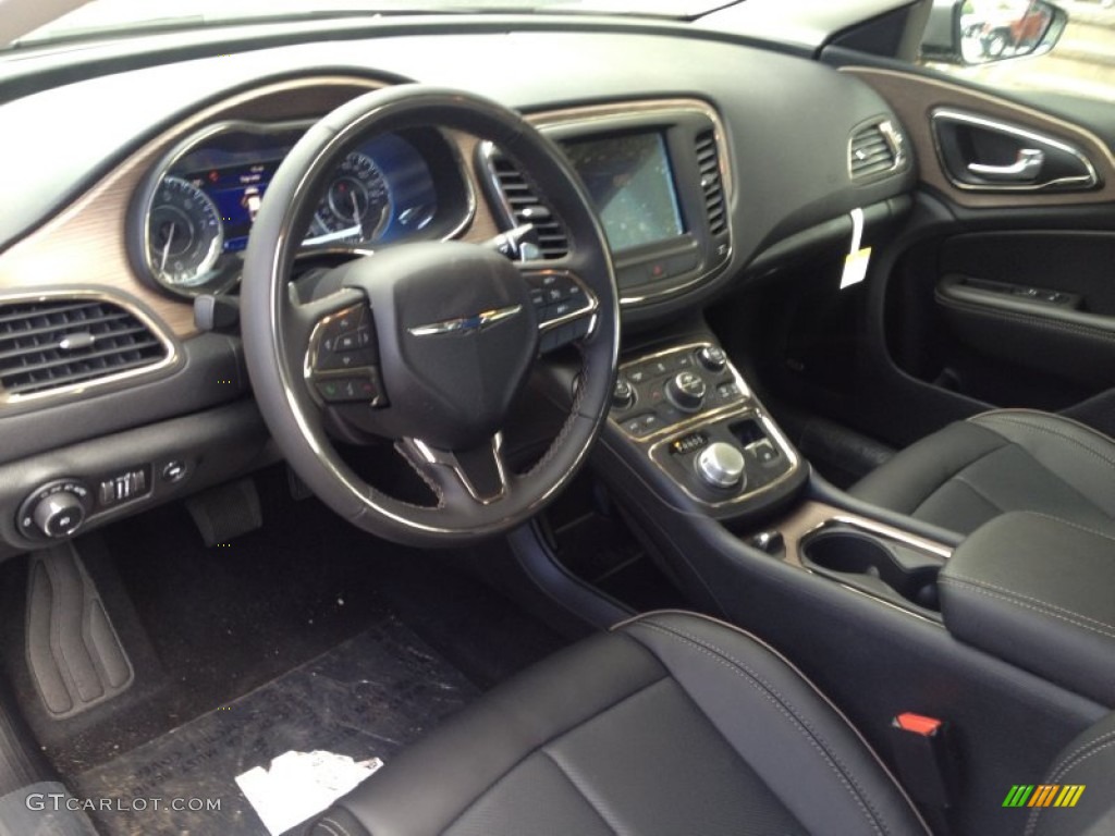 Black/Linen Interior 2015 Chrysler 200 C AWD Photo #94191901