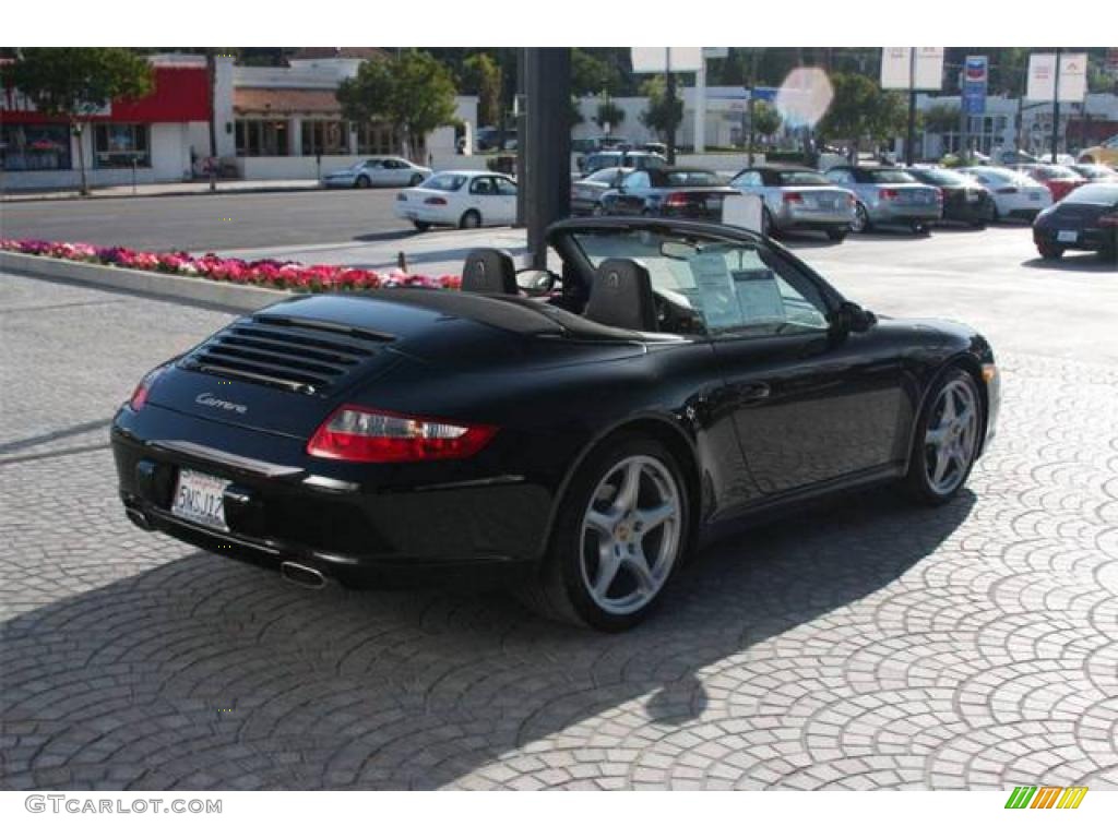 2005 911 Carrera Cabriolet - Black / Black photo #10