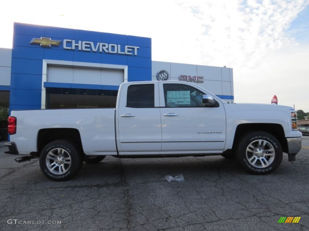 2014 Silverado 1500 LTZ Double Cab - Summit White / Cocoa/Dune photo #7