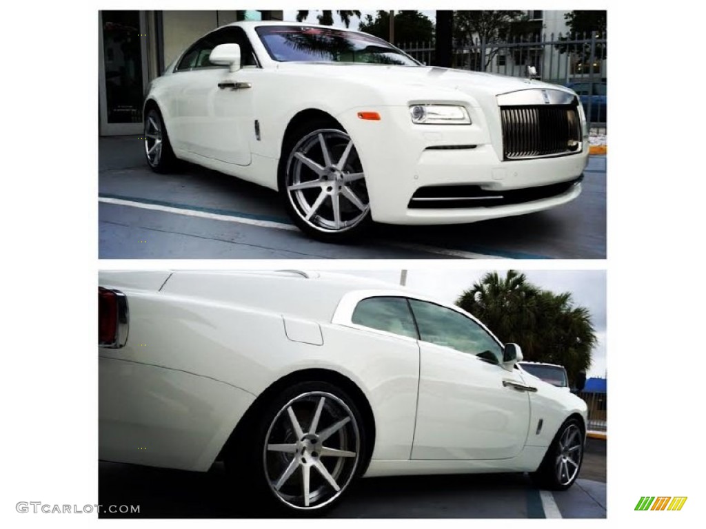 English White 2014 Rolls-Royce Wraith Standard Wraith Model Exterior Photo #94196938