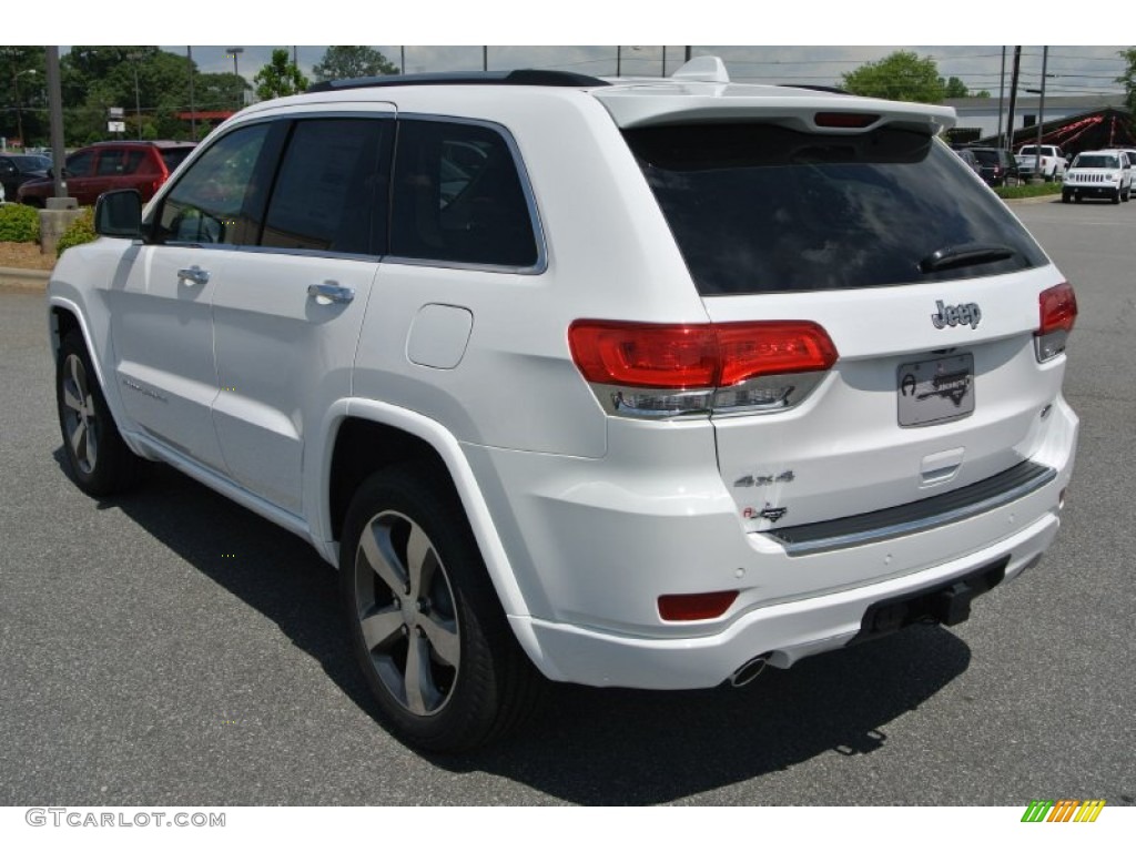 2014 Grand Cherokee Overland 4x4 - Bright White / Overland Nepal Jeep Brown Light Frost photo #4