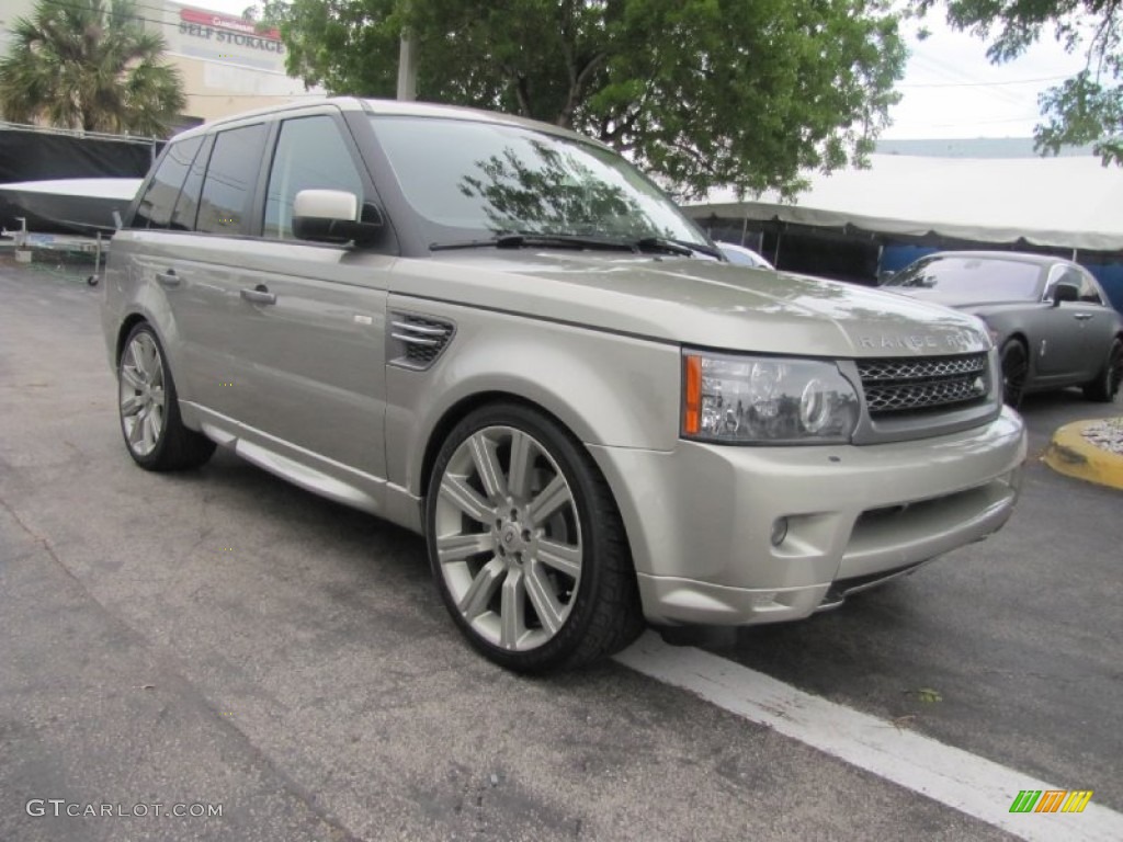 2011 Range Rover Sport HSE LUX - Ipanema Sand Metallic / Arabica/Almond photo #3