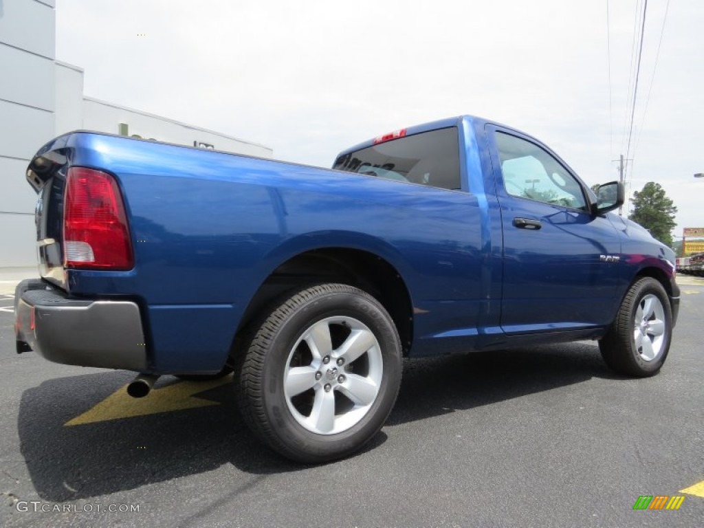 2010 Ram 1500 ST Regular Cab - Deep Water Blue Pearl / Dark Slate/Medium Graystone photo #7