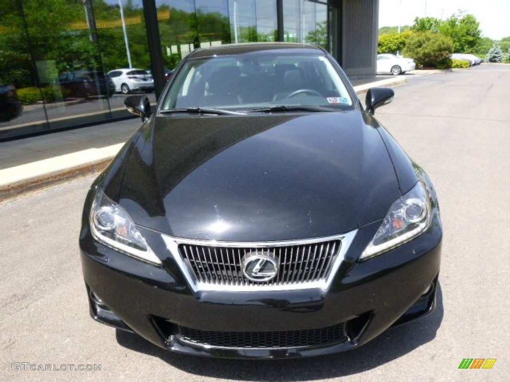 2012 IS 350 AWD - Obsidian Black / Black photo #2